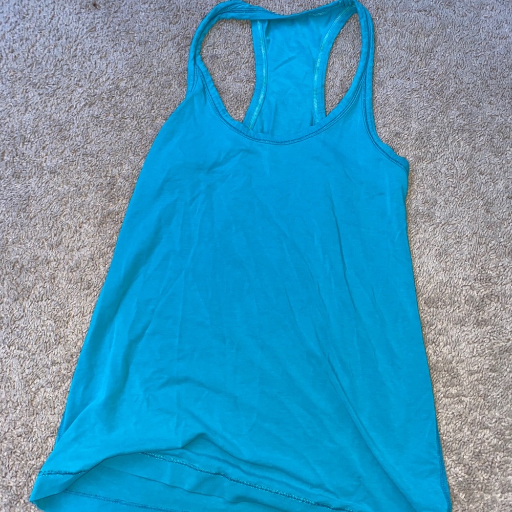 Teal Lululemon tank top